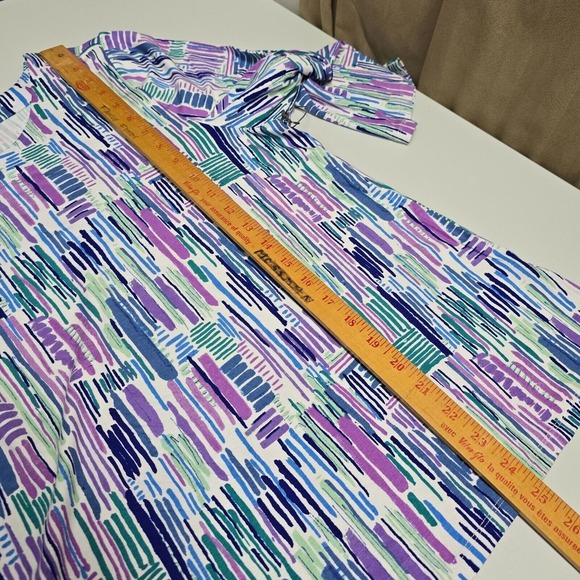Habitat Swing Top Womesn XL Purple‎ 3/4 Sleeve Abstract Stretch Comfort Shirt - Picture 13 of 14